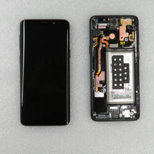 Samsung Galaxy S9 Original Pulled used LCD screen assembly with some small parts - A Grade - Black